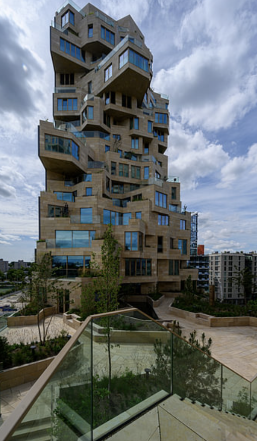 Valley op de Amsterdamse Zuidas als moderne architectuur en exclusieve wanddecoratie