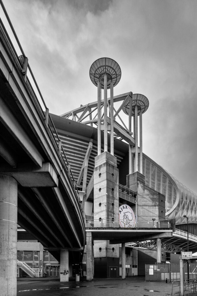 Johan Cruijff ArenA met moderne staalconstructie in Amsterdam